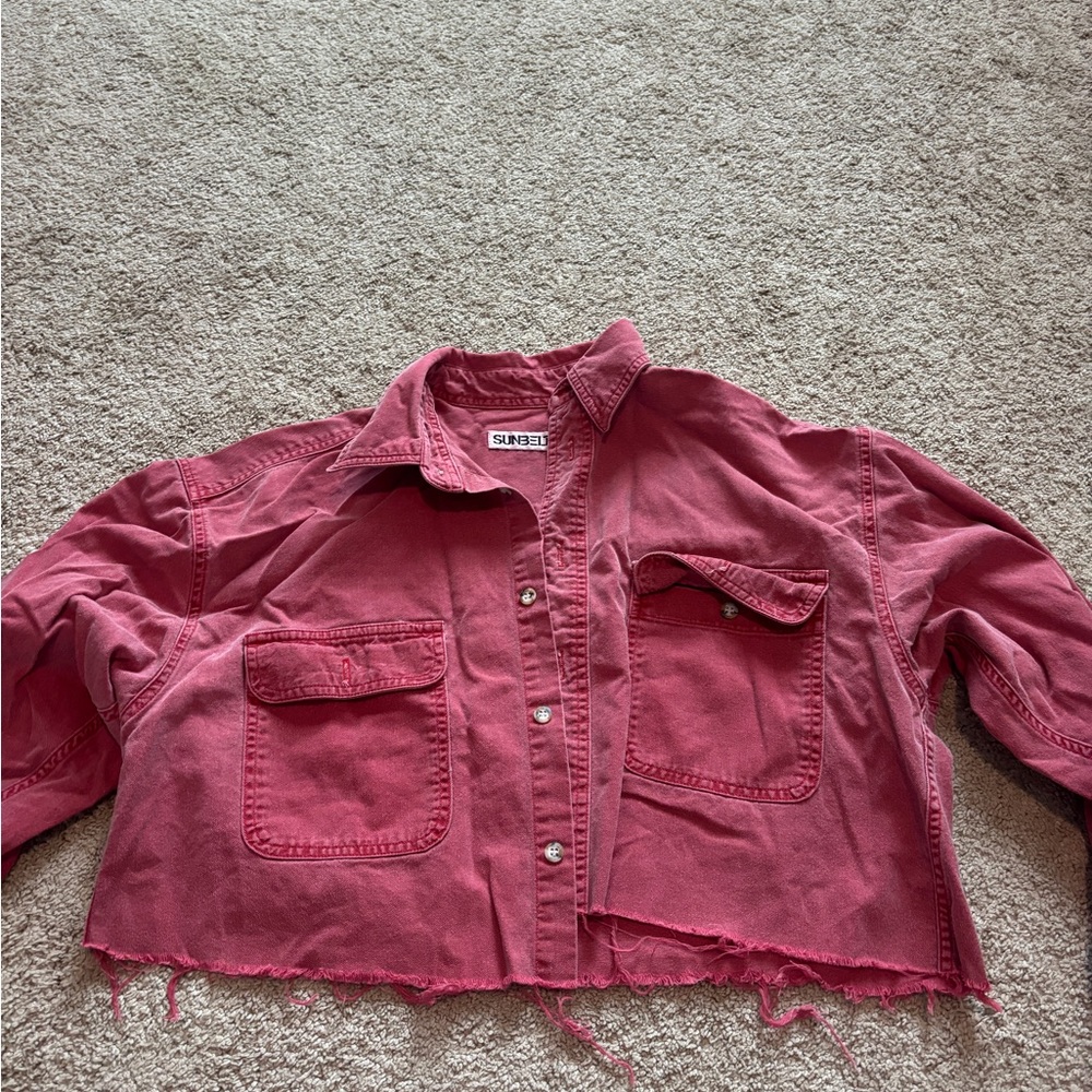 Sunbelt Red cropped flannel
